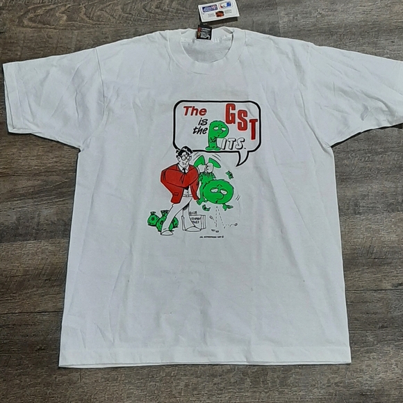 Vintage Screen Stars Best GST is the Pits T-Shirt Single Stitch Canada XL 1988 - Picture 1 of 6